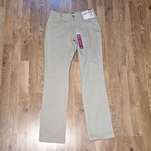 Arizona School Girl Straight Beige Pants. Size 3 NWT